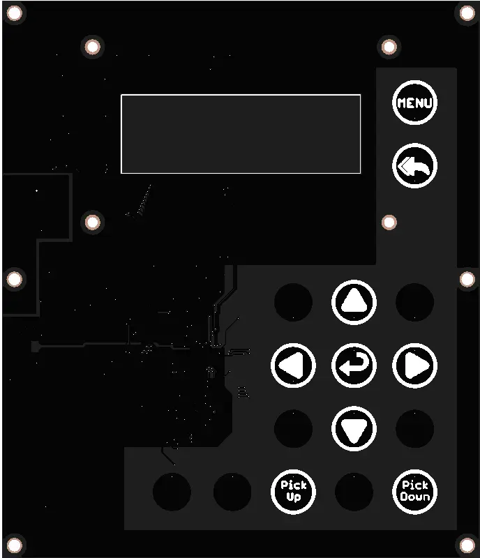 Touch panel front